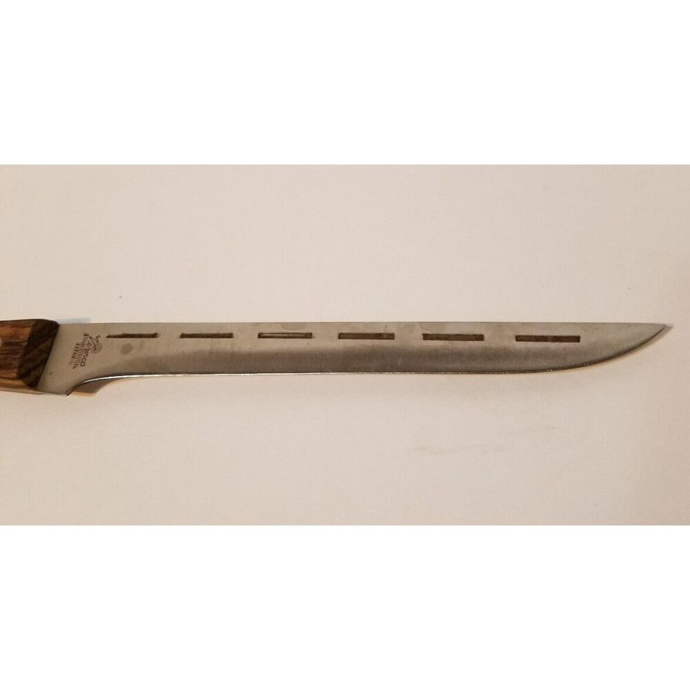 Vernco Stainless Fillet Boning Knife Rosewood Wood Handle 10" Long - Picture 6 of 6
